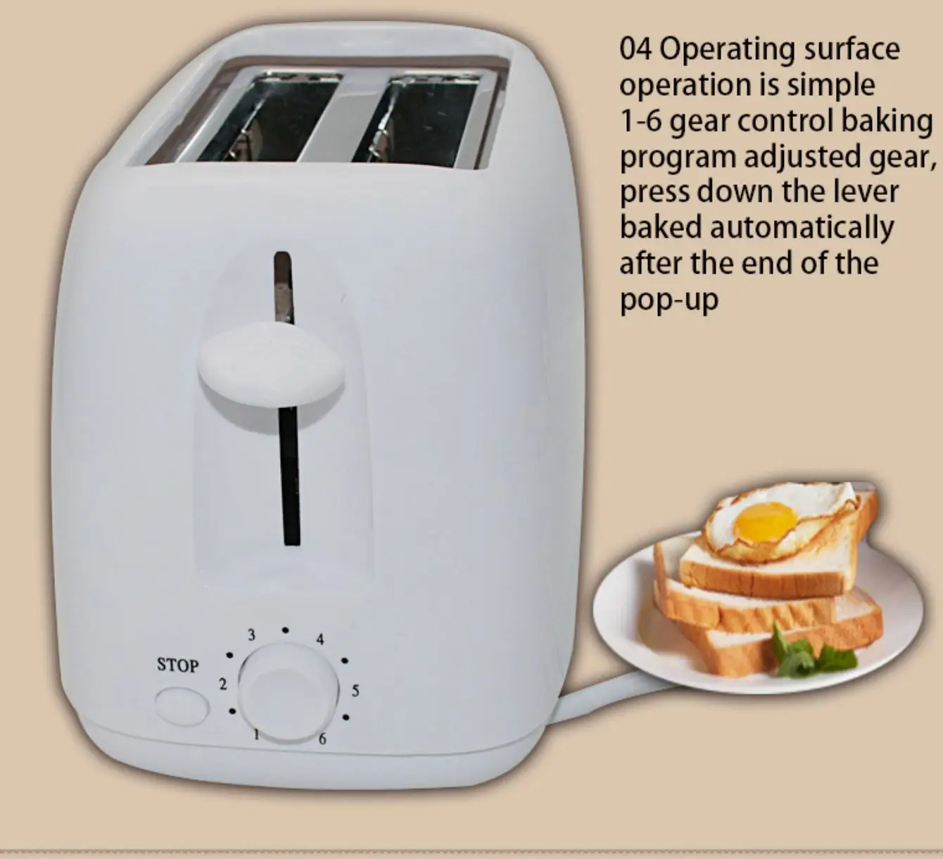 valentines day gifts Sandwich bread toaster Kitchen Mini toaster Hot air convection head toaster 3