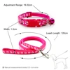 1pc Cute Dog Leash and Collar Set 1.2M for Puppy Cat Traction Rope Dog Collar Harness Durable Walking Pet Supplies Anti-lost 2