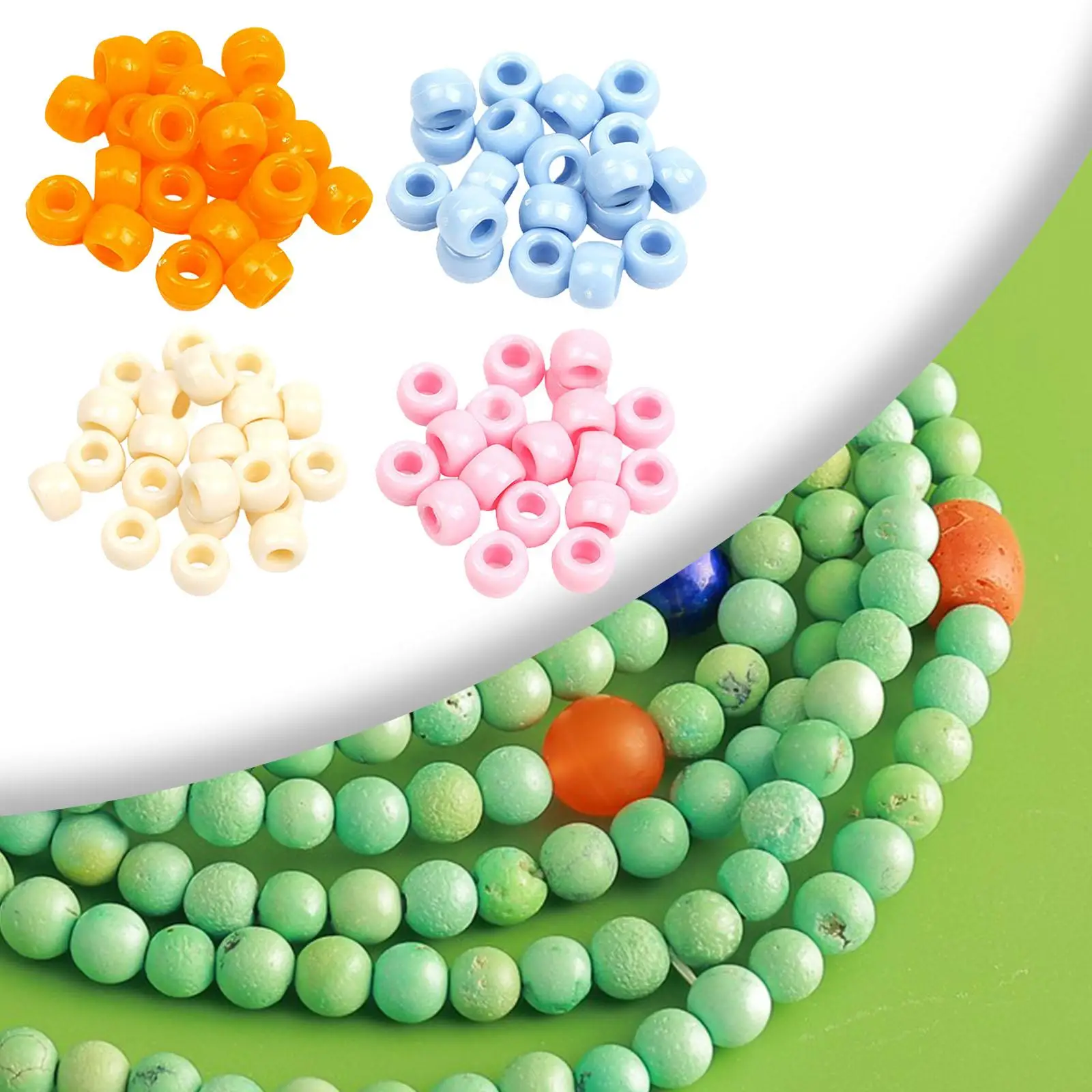 

1200 шт. бусины пони с большими отверстиями, товары для рукоделия, уникальные акриловые бусины