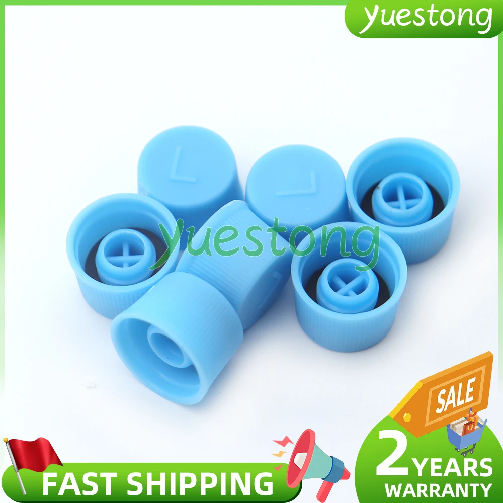 2-Pack AC Valve Caps – 16mm High & 13mm Low Refrigerant Port Dust Covers For R134a Systems