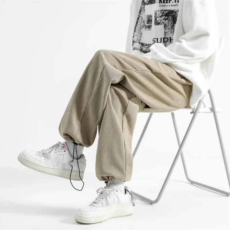 Casual leggings for men's spring and autumn loose pants, trendy and versatile