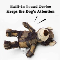 Dog Toy Dog Companion For Heavy Chewers Indestructible Plush Dog Toy For Large Dogs Indestructible Sturdy Bear Dog Squeaky Toy 2