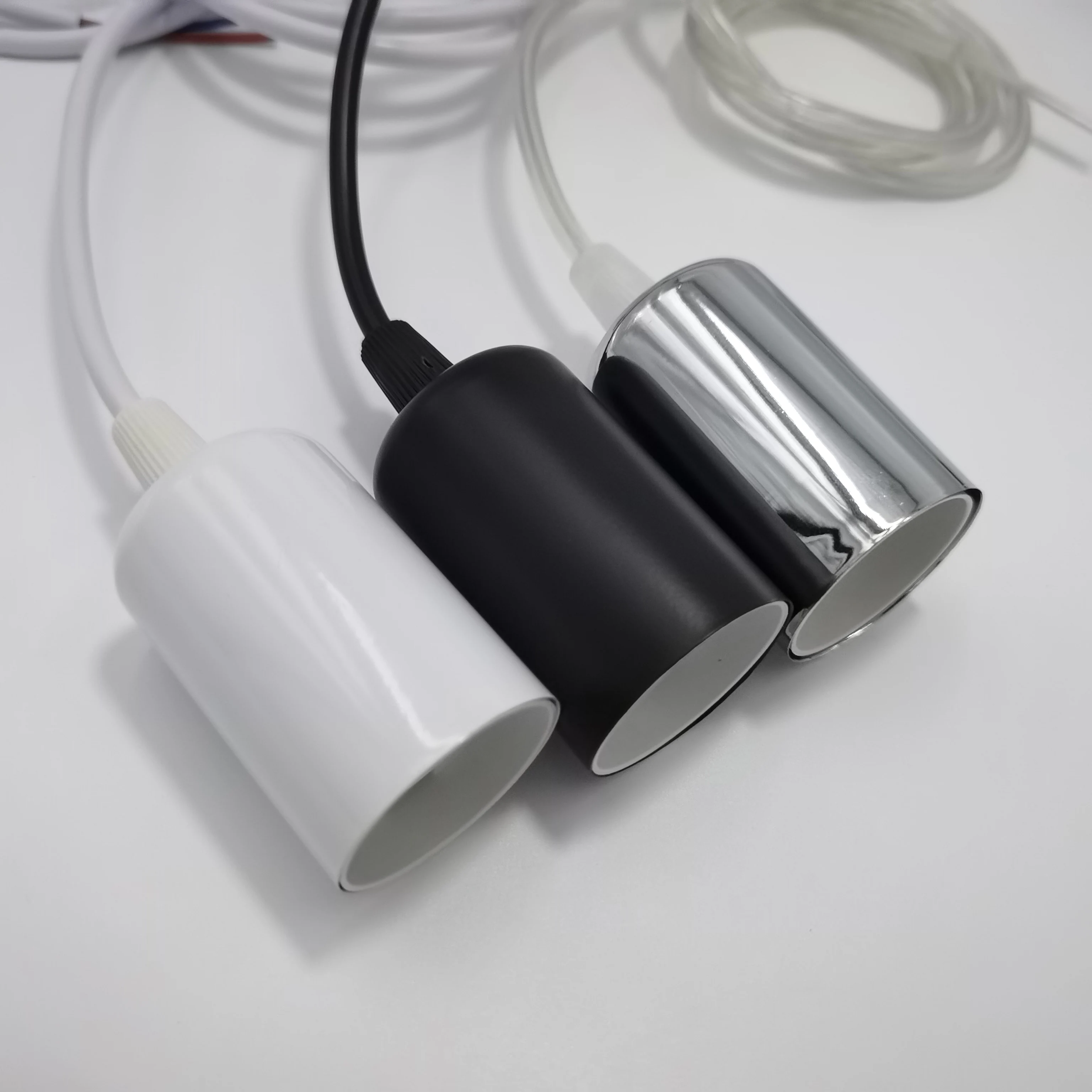 Chandelier Line Set DIY Retro Light Accessor E27 Hanging Light Socket Lamp Holder 0.5m Screw-type Lighting Kit  Socket Line