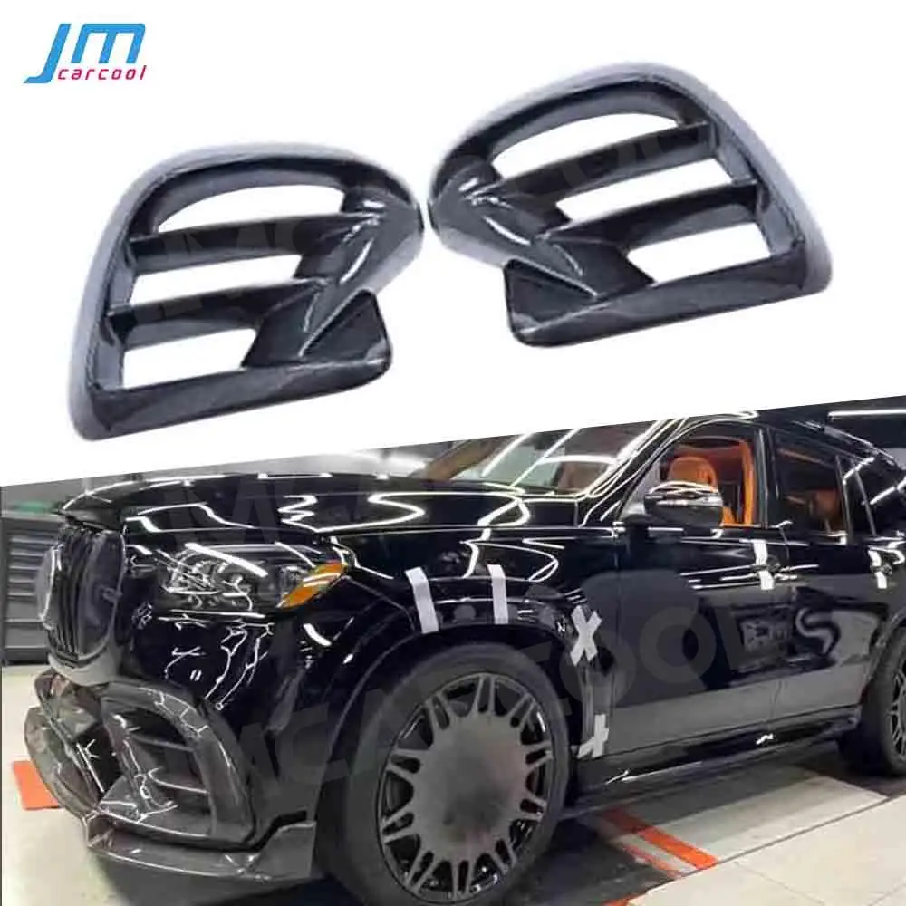 

Carbon Fiber Front Bumper Air Vent Cover for Mercedes Benz GLE Class W167 GLE63 AMG SUV 2020-2022 FRP Mesh Grill Frame BodyKits