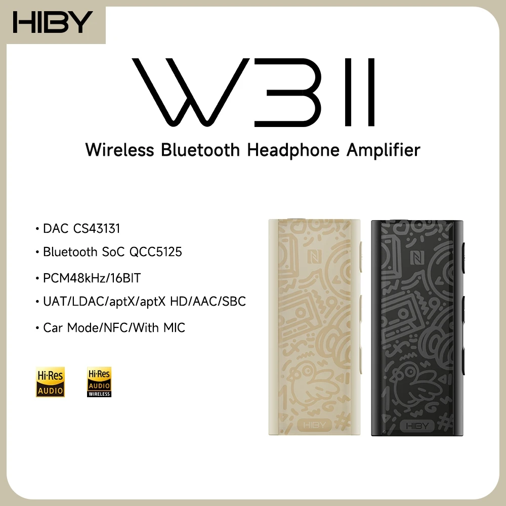 HiBy W3 II Wireless Bluetooth DAC Amplifier