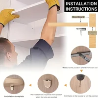 โลหะทนทานชั้นวางสนับสนุนหมุดติดตั้งตู้ชั้นวางของห้องครัวตู้เสื้อผ้าตู้เสื้อผ้าชั้นวางหนังสืออเนกประสงค์ชั้นวางของฮาร์ดแวร์ 3