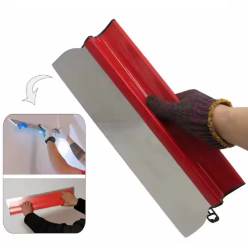 Plastering Blade Wall Plastering Trowel Putty Knife Drywall Spatula 25cm/40cm Thickened Trowel God Spray Paint Finish Putty Scraping Putty Leveling and Polishing Tools Building Materials Tools