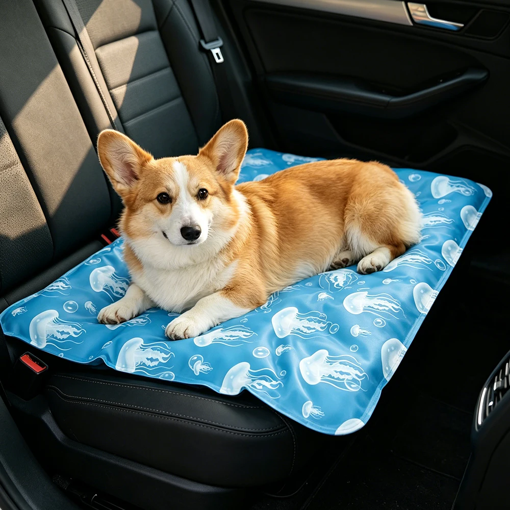 Pet Cooling Mat For Dogs And Cats Air Conditioning Gel Mat For Pets Soft Breathable Waterproof Non-Slip Pet Mat For Hot Weather_voghion.com