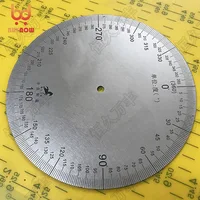 Diameter 160mm, Inner Hole 6mm,Thickness 2mm Industrial Measuring Disc Stainless Steel Angle Disc Mechanical Fittings 2