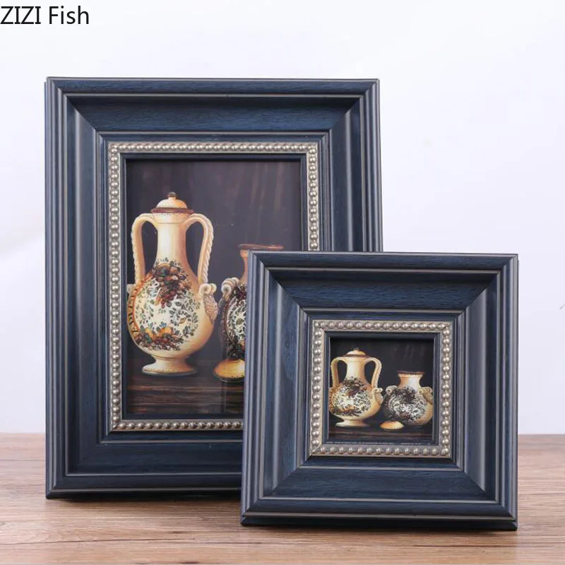 Rettangolo Minimalista Cornici Per Foto Decorazioni Moderne Cornici Tv Mobile Scrivania Decorazione Ornamenti Figure Ritratto Incorniciato Art