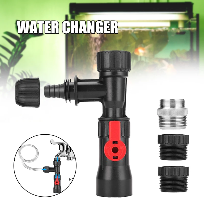 New Fish Tank Water Changer Faucet Adapter Replacement Automatic