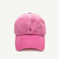 Casual Monogram Cotton Baseball Cap for Men and Women Hand-Dyed Soft Fabric Dad Hat with Hand-Embroidered Letters