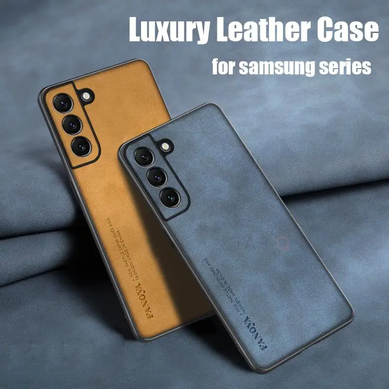 Luxury Sheepskin Leather Case - Retro Back Cover