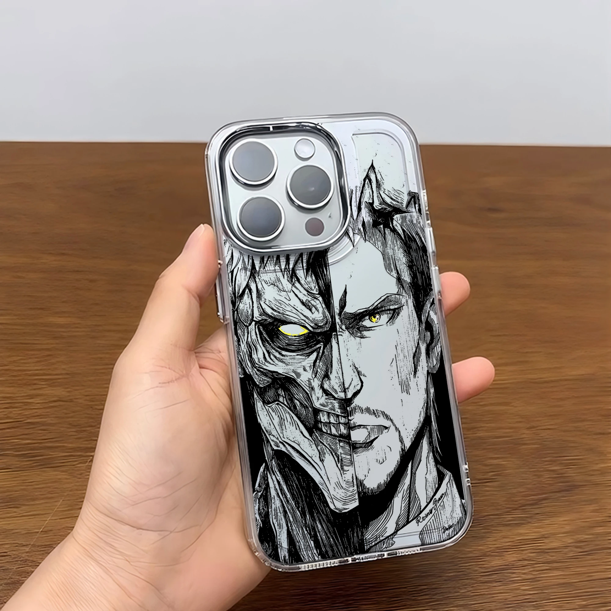 Anime Black Attack On Titan Soft Phone Case – Stylish Protective Cover