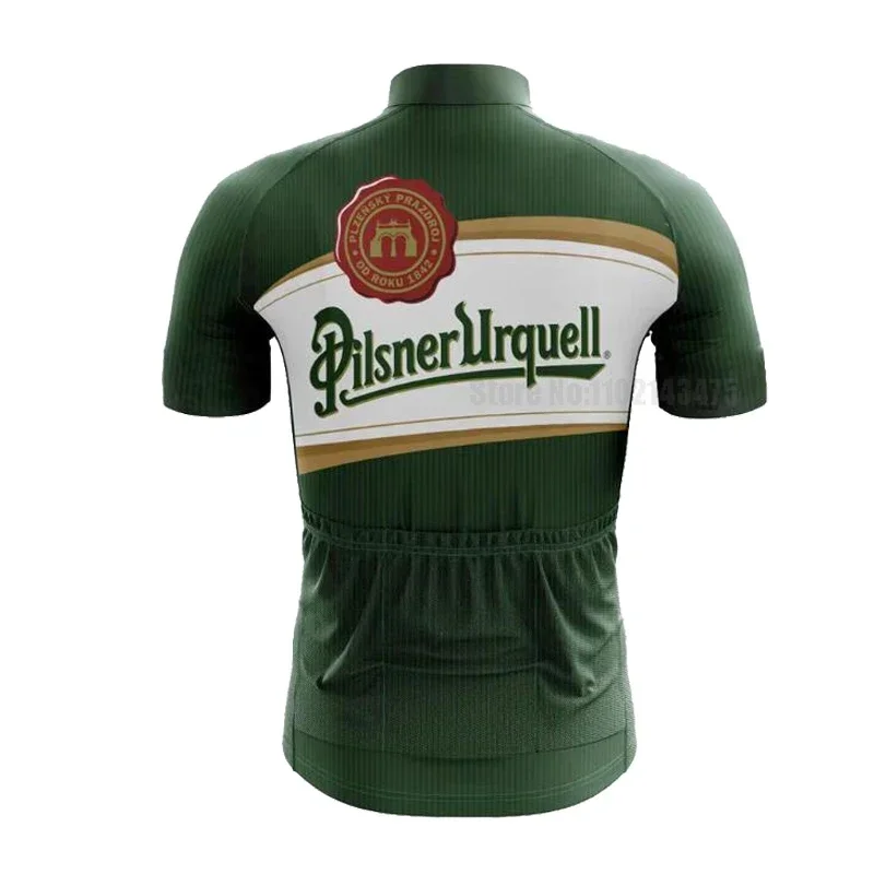 Pilsner Urquell Cycling Jersey Set Men Beer Bike Jersey Bib Shorts Ropa Ciclismo Hombre Triathlon 4