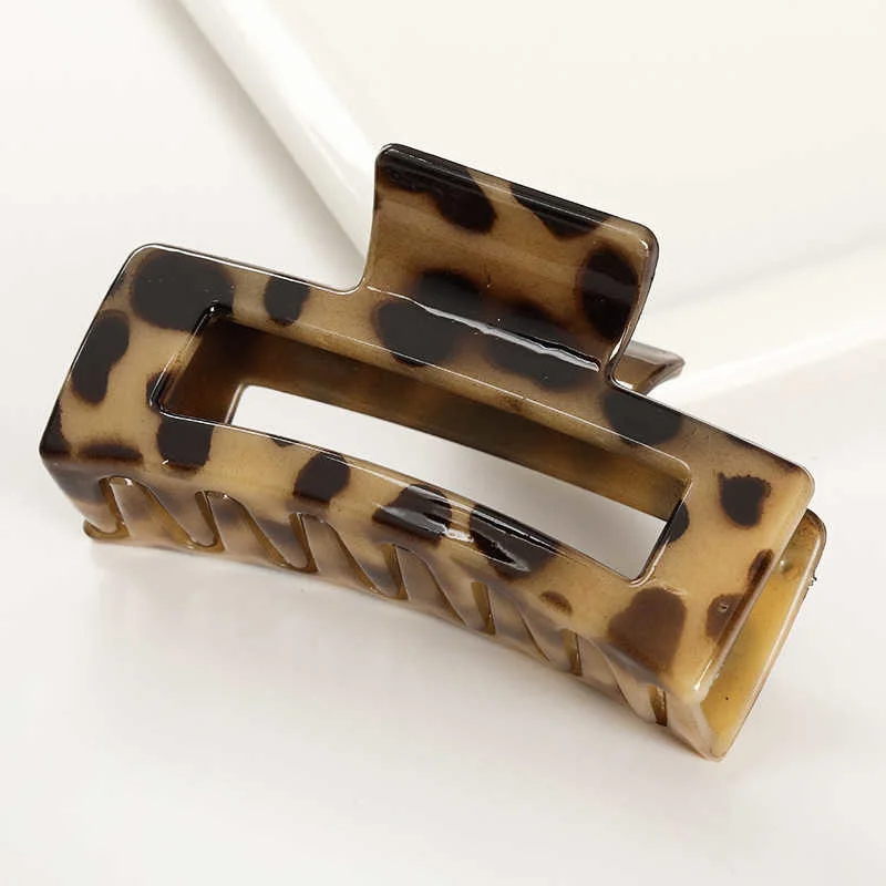 Koreanische Frauen Mädchen Acryl Haar Krallen Haar Clips Headwear Große Größe Haarnadeln Krabben Spange Mode Ornament Haar Zubehör – Detail 13
