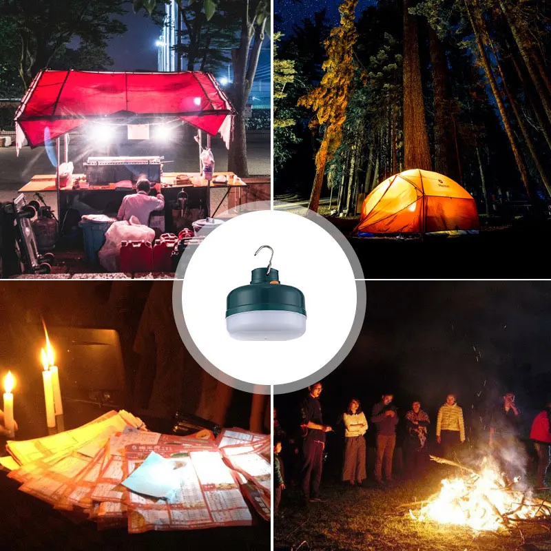 Outdoor LED Emergency Lights USB Rechargeable 50W/100W/150W Waterproof Portable Hook Up for Tent Camping Home Flashlight led light portable flashlight emergency light