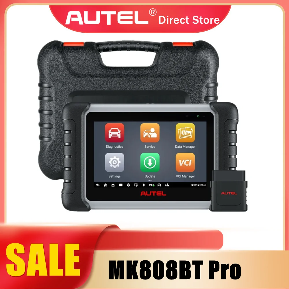 Autel MaxiCOM MK808BT MK808Z-BT PRO Инструмент для диагностики автомобиля, активные тесты и двунаправленный стандартный сканер для всей системы
