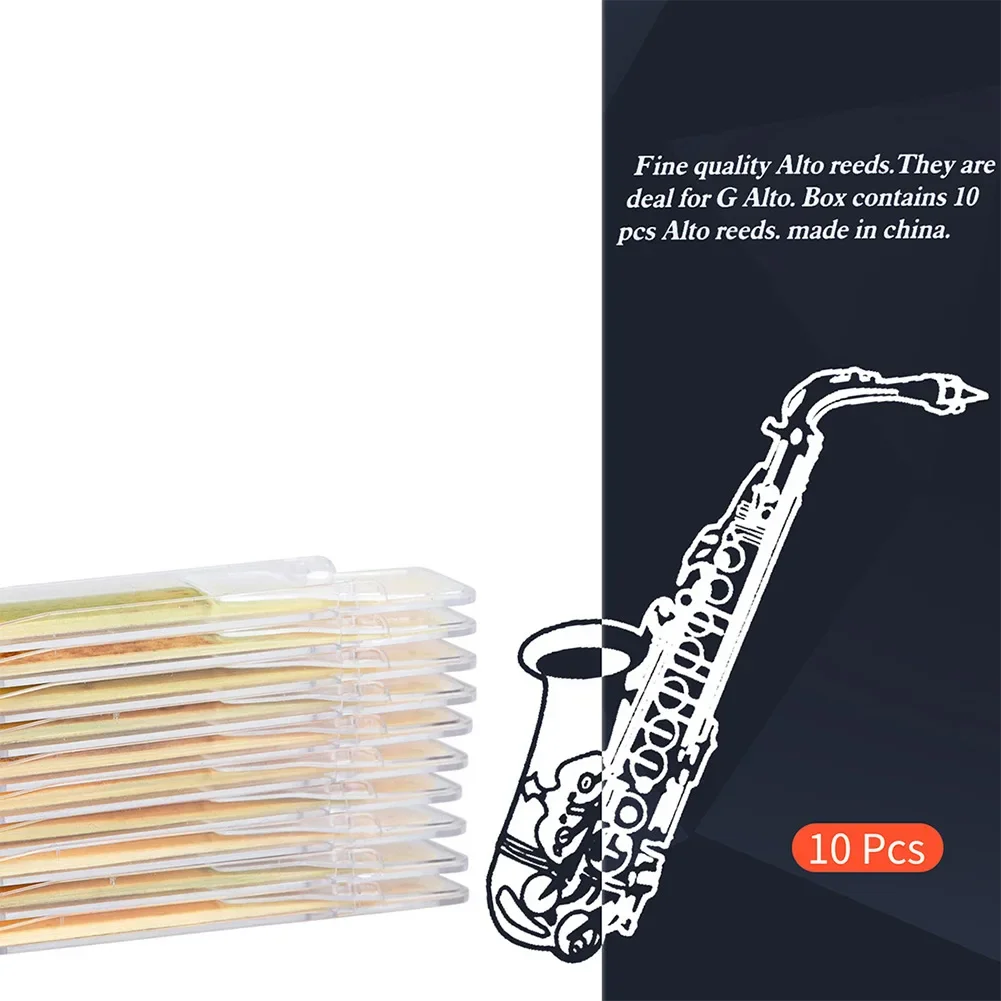 Eb Alto Saxophone Reeds Strength 2.5 with Box 10 Pack