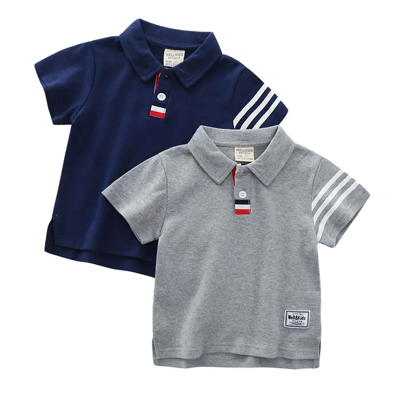 Summer Baby Boys Polo Shirts Short Sleeve Lapel for Boys Toddler
