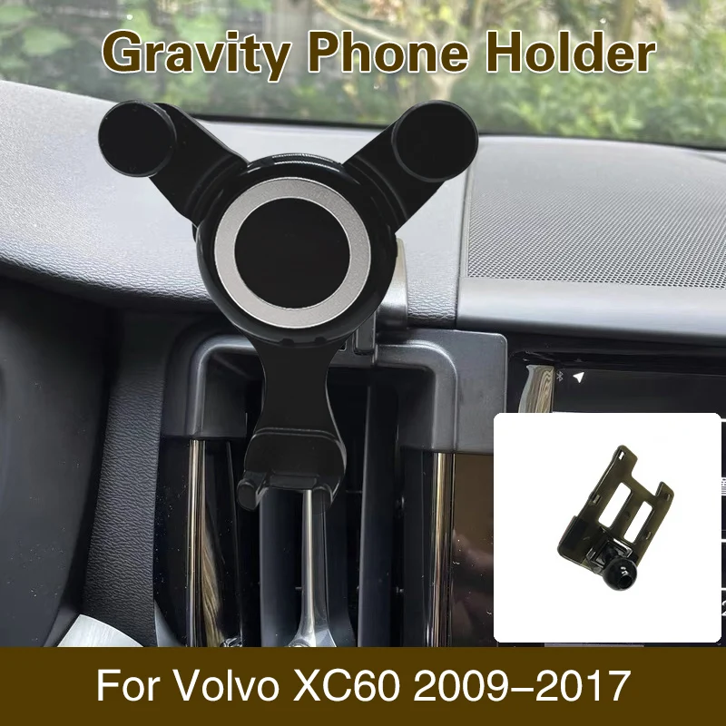 Halter für Ihre Handy-Handy-Unterstützung für Volvo xc60 xc40 xc90 s60 v60  s90 gps stehen Auto Schwerkraft Halterung Auto Zubehör - AliExpress