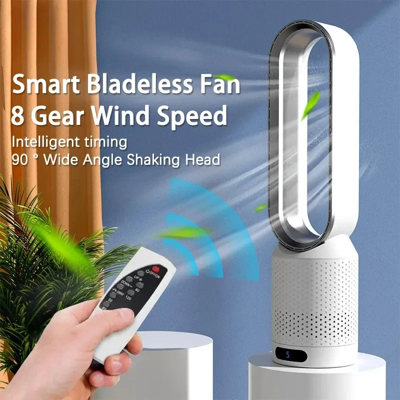 

2023 Air Purification Circulation Bladeless Fan Ultra-Quiet Dormitory Desk Floor Electric Fan Tower Fan Bladeless Fan Room Fan