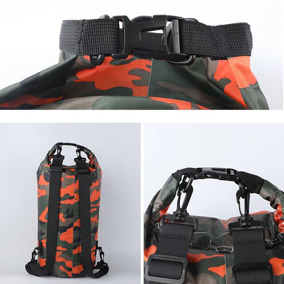 Borsa Impermeabile Dry Sack 25L: In PVC 500D, Per Nuoto, Paddle Boarding, Campeggio E Viaggi. Leggera, Resistente, Con Chiusura A Rotolo. Colore Arancione.