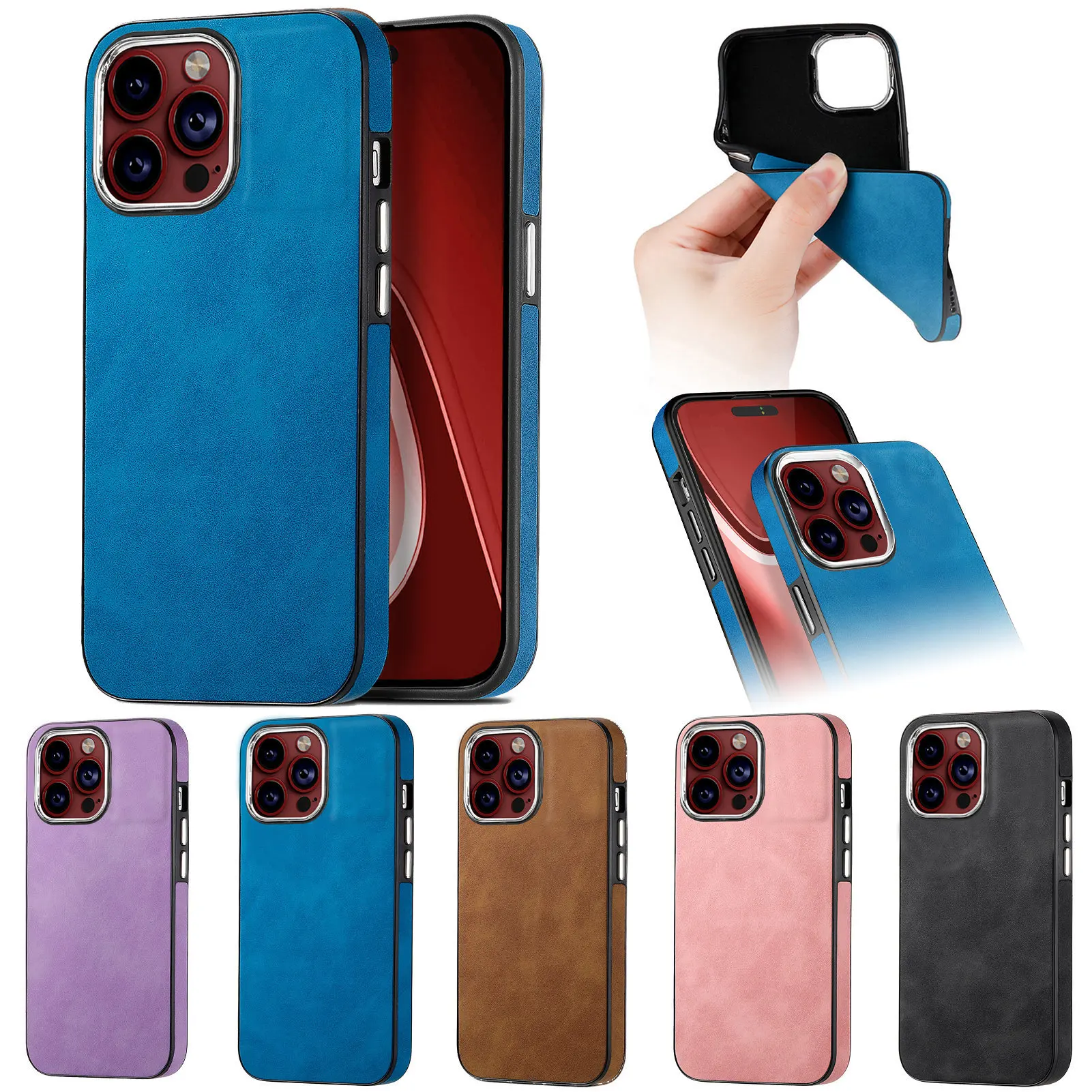 For iPhone 15 Pro Case iPhone 15 Pro Cover Colorful Soft Edge