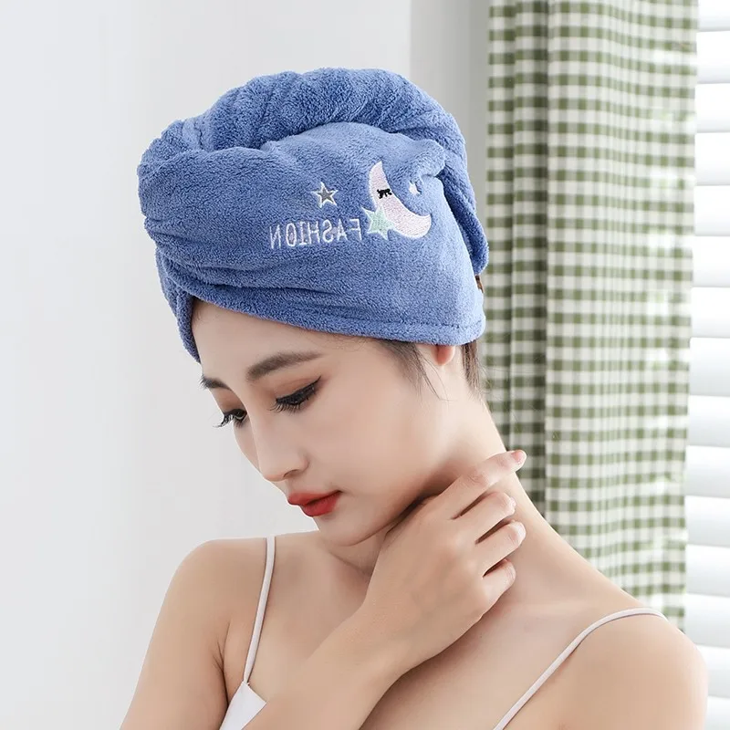 Women's Microfiber Quick-Dry Hair Towel Cap