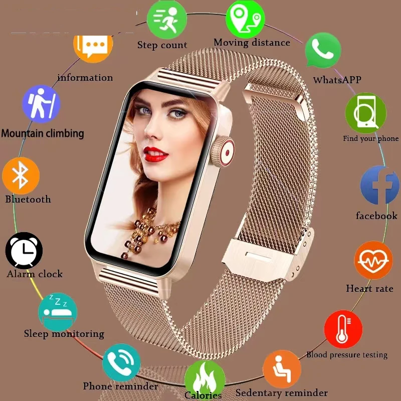 

2023 Hot selling women men Outdoor sports SmartWatch Heart rate blood oxygen Health testing Waterproof Bluetooth call SmartWatch