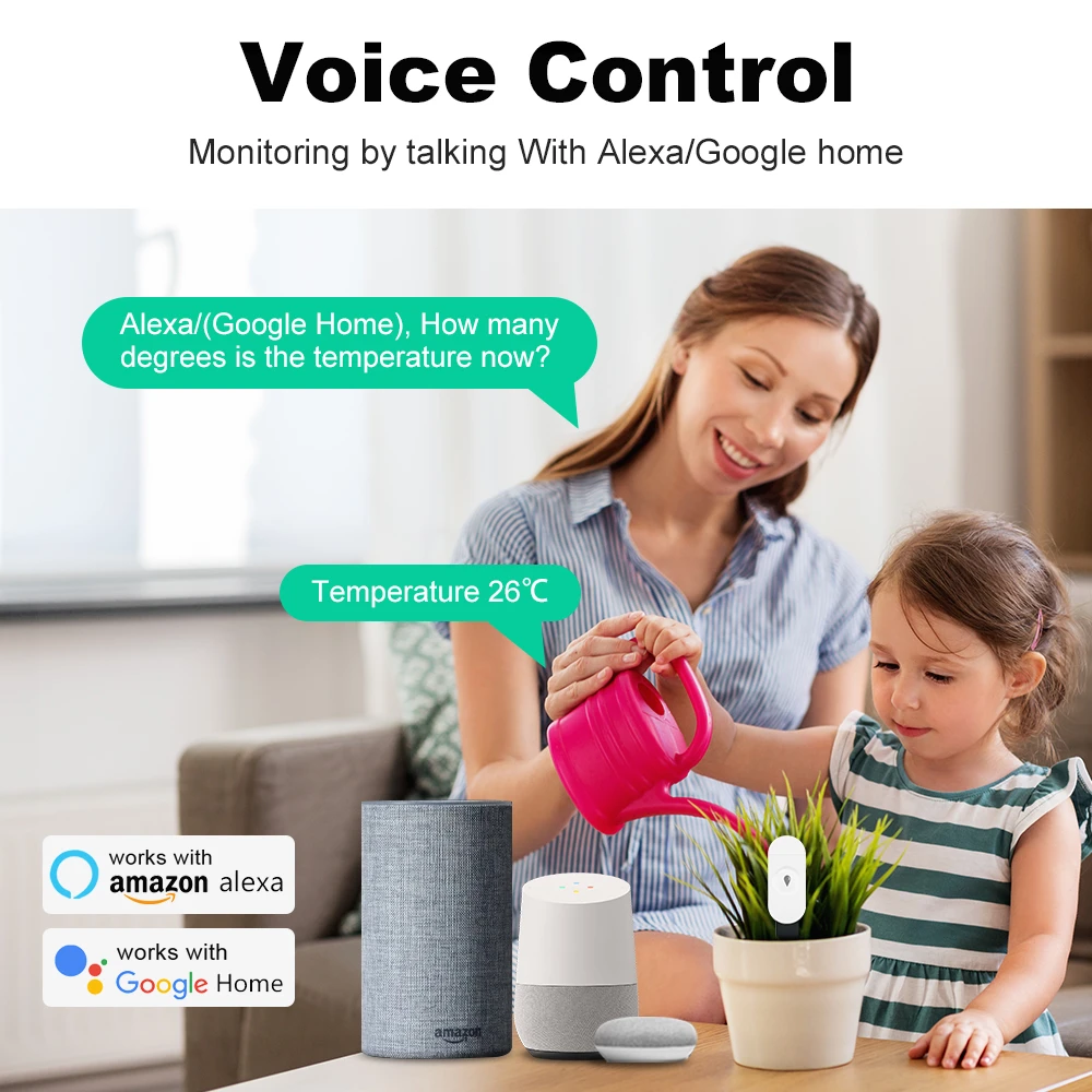 รูปสินค้า เซ็นเซอร์วัดความชื้นดินอัจฉริยะ Zigbee2MQTT ควบคุมได้ทันทีผ่านแอป