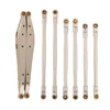 8 Pcs Metal Link Rod Linkage Rear Trailing Arm Set for AXIAL RBX10 Ryft 1/10 RC Crawler Upgrade Parts Accessories 3