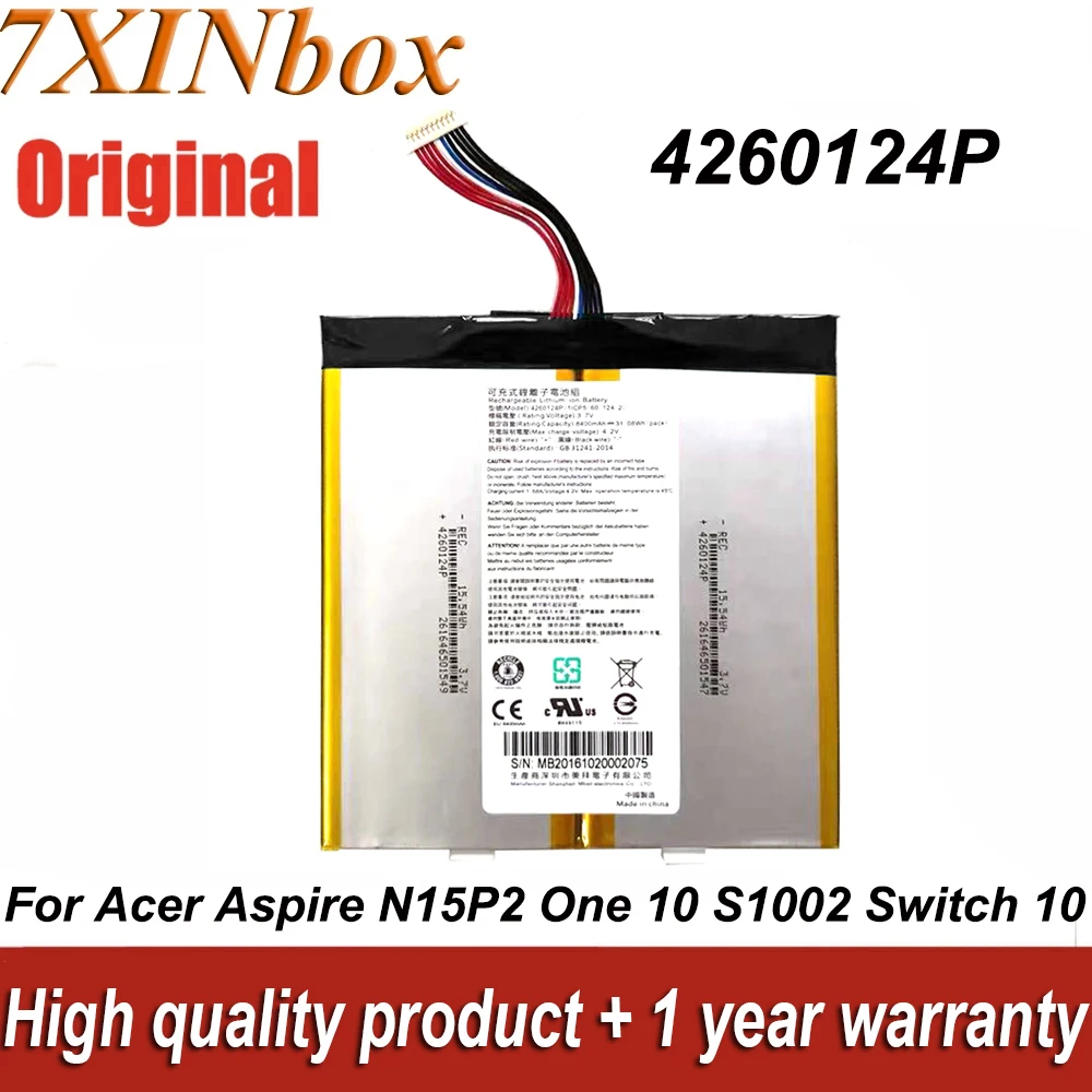 Nuova Batteria Per Laptop 4260124P 3.7V 8400Mah Per Acer Aspire N15P2 One 10 S1002 Switch 10 Series Computer Portatile