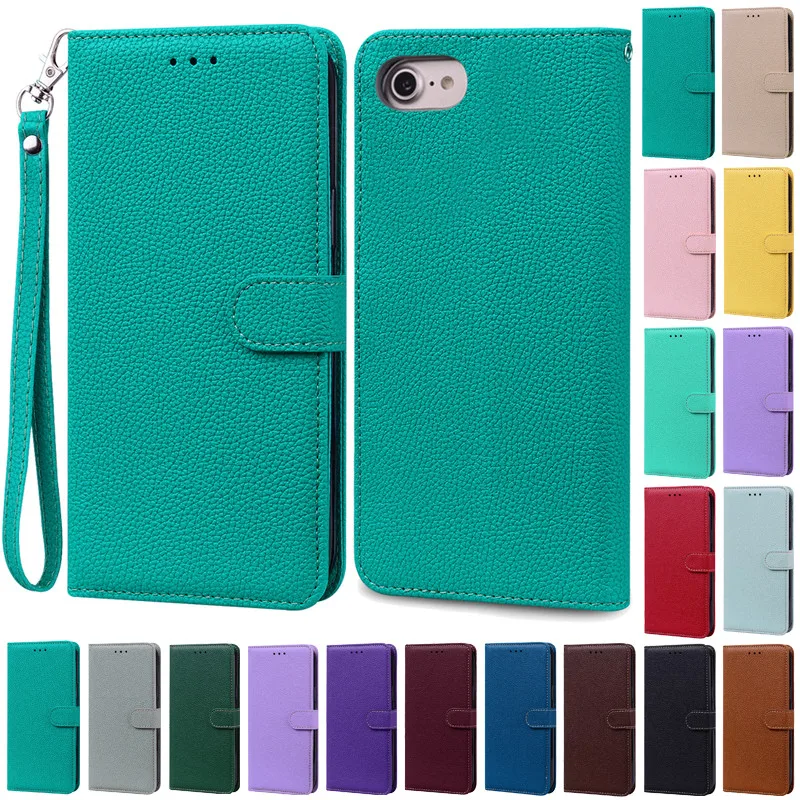 Elegant TPU Silicone Leather Flip Wallet Phone Case - Protective Back Cover