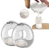 1 Pair Silica Gel Collection Cover Breastmilk Collecter Soft Reusable Nursing Pad Postpartum Suction Nipple Suction Container 1