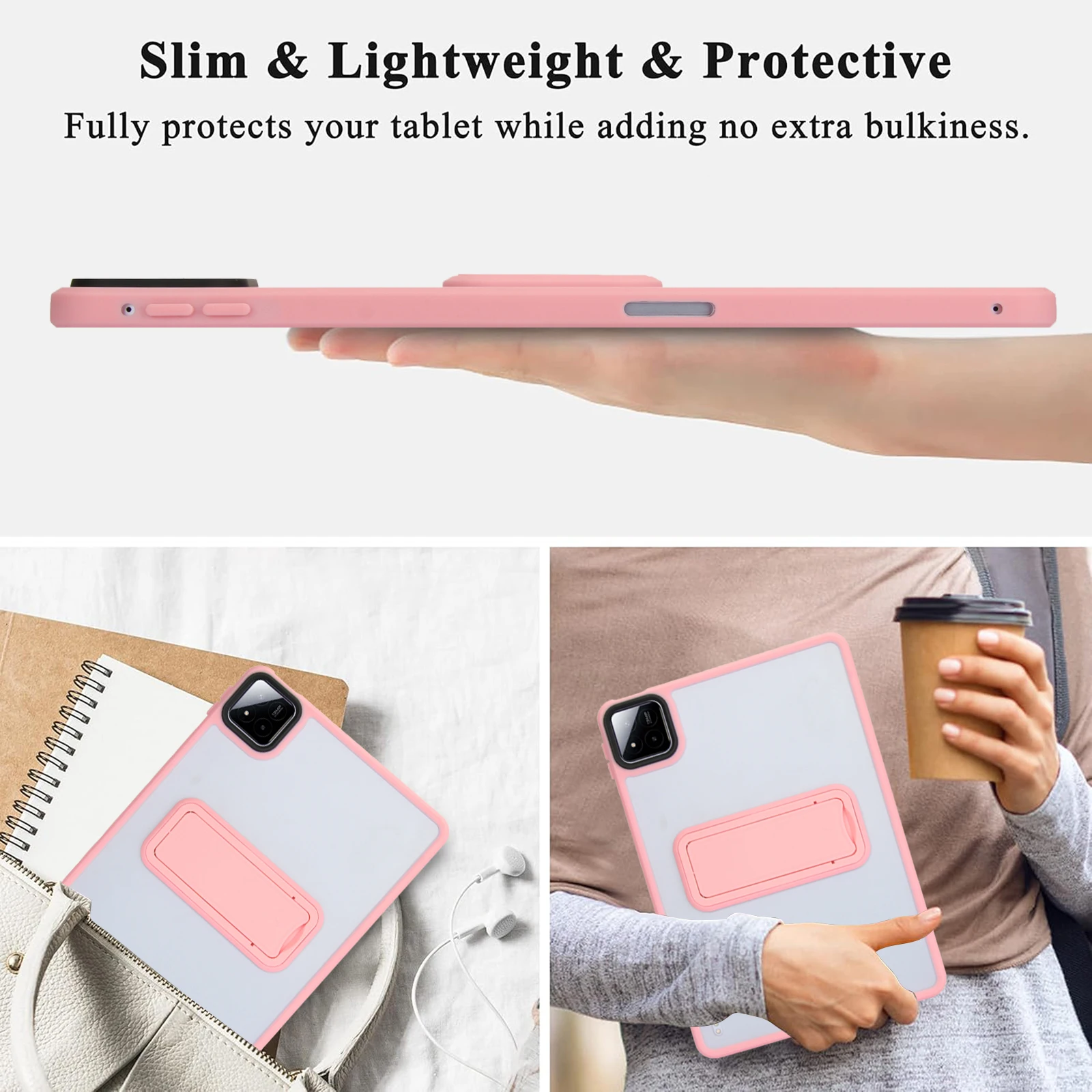 Durable Stand Back Hard Tablet Cover - Universal Fit