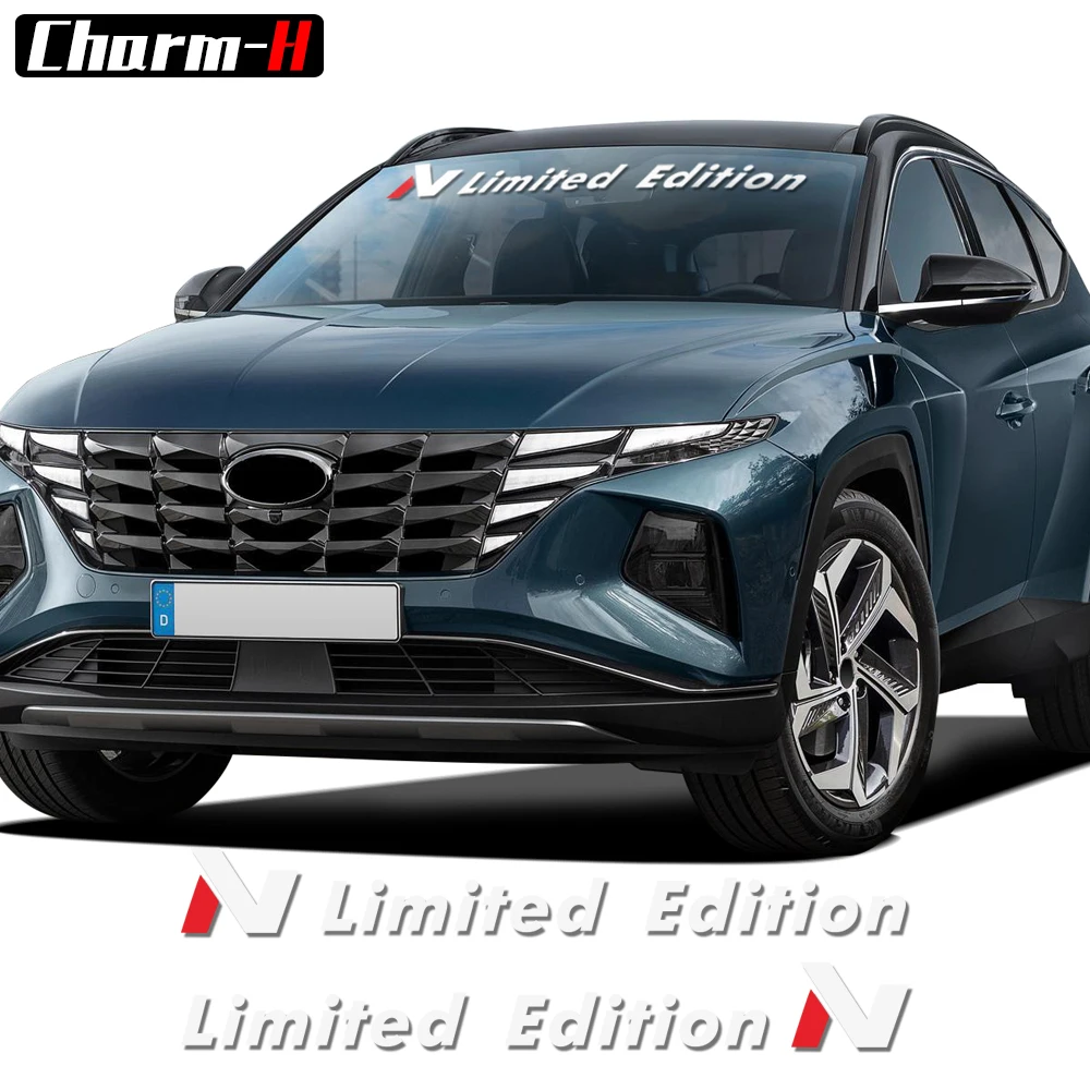 

2pcs 90CM N Limited Edition Graphics Windshield Decal for Hyundai Veloster Accent Santa Fe Tucson Sonata Stickers