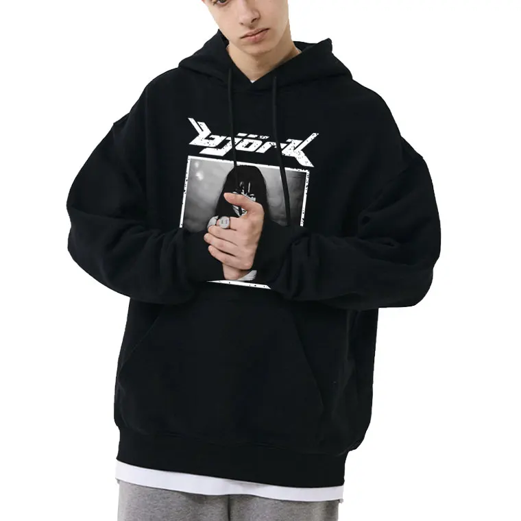 

Singer Bjork Graphic Hoodie Men Women Fahsion Y2k Vintage Oversized Hooded Sweatshirt Male Causal Clothes Fleece Cotton Hoodies