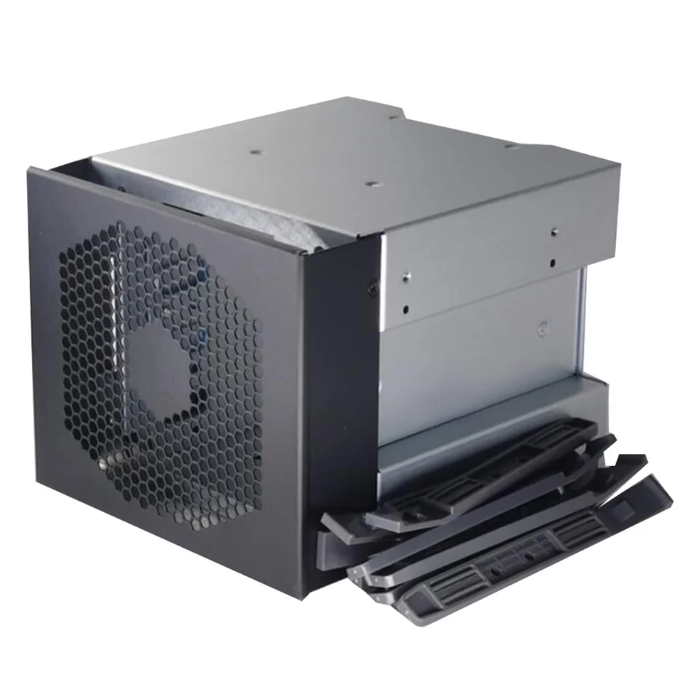 Caddy Per Dischi Rigidi KRI 3x5.25" To 5x3.5", Rack Profondità 6.54", Nero