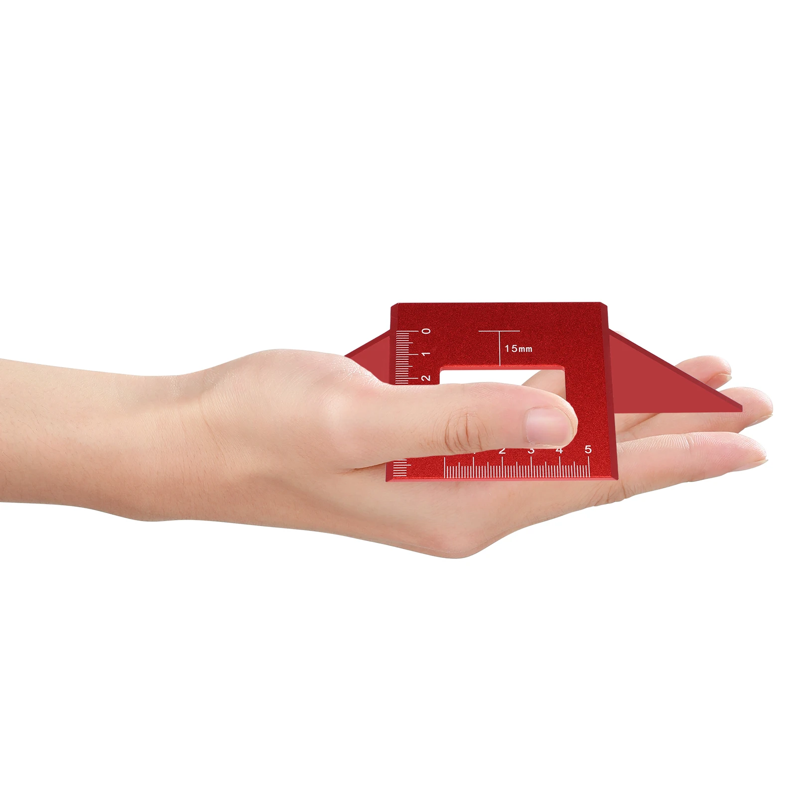 3D Multi-Angle Measuring Ruler Aluminum Alloy 45/90 Degree Multifunctional Ruler Miter Triangle Ruler Dual 45° Angle Marking