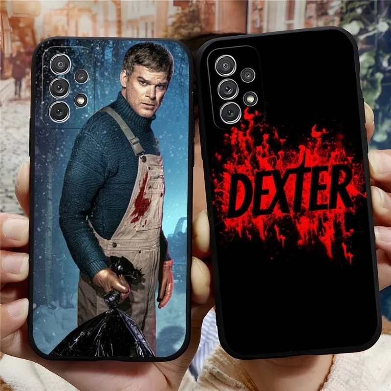 Tv Show Custodia Per Telefono Dexter Morgan Per Samsung A24 A14 A50 A52 A51 A53 A33 A13 A22 A31 A54 A03S A32 A21 A34 A42 Cover Nera