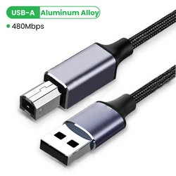 Universal USB Type C to Type B Printer Cable - Available in 1m, 2m, 3m Lengths - 0.5m (USB A)