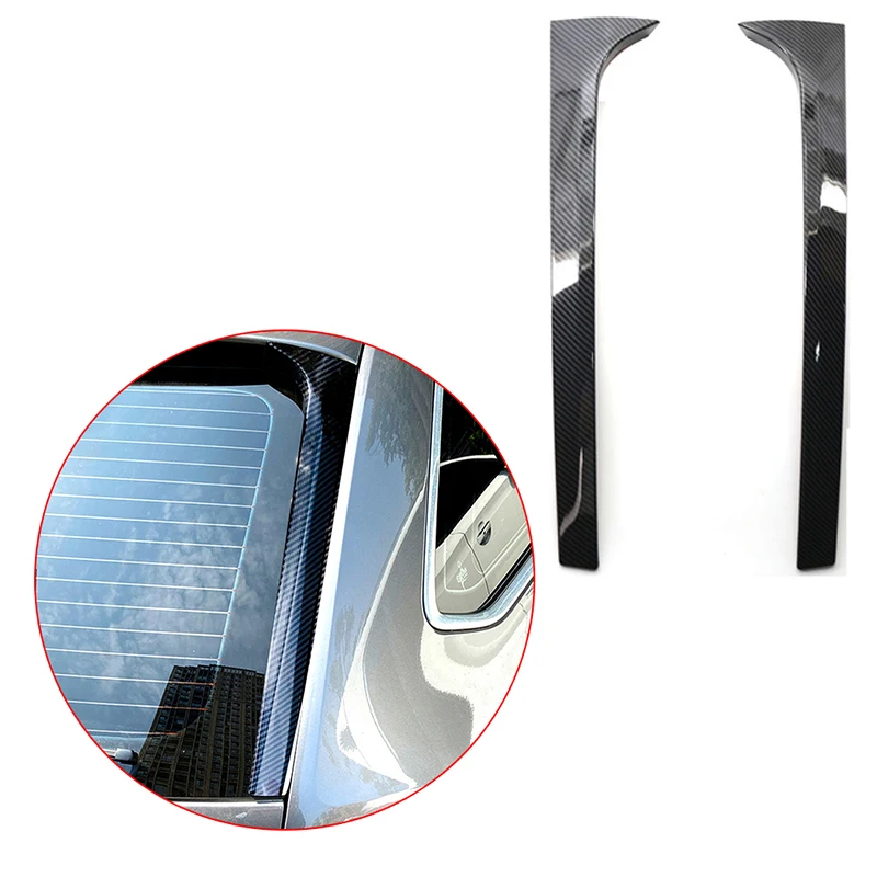 

2PCS ABS Carbon Fiber Rear Roof Spoiler Wing Side Sticker Trim Cover for Skoda Octavia Estate 2014-2019 Car Styling