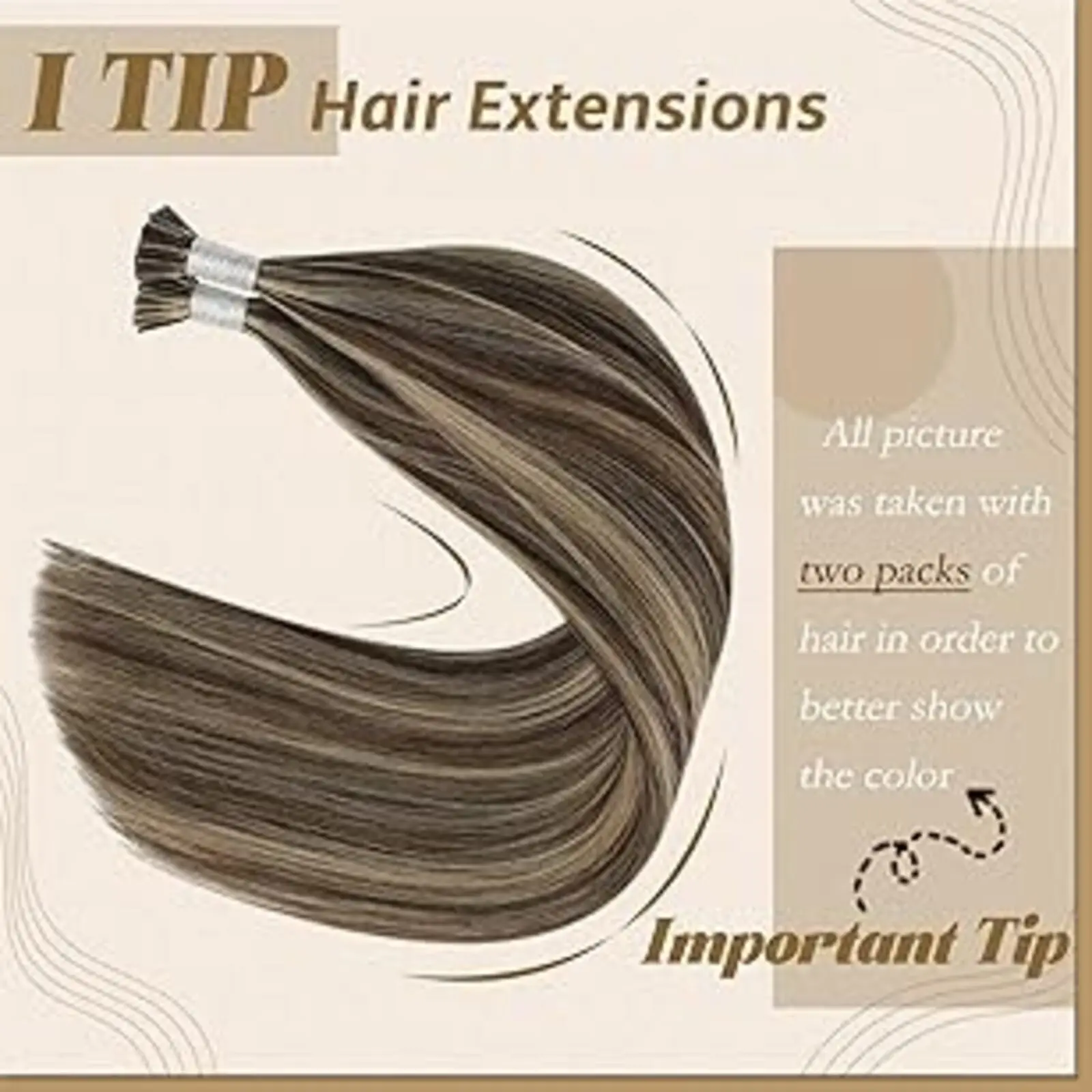 YoungSee I Tip Extension Highlights Color High Quality Human Hair 50-100G For Thinning Hair 14-24Inch Natural
