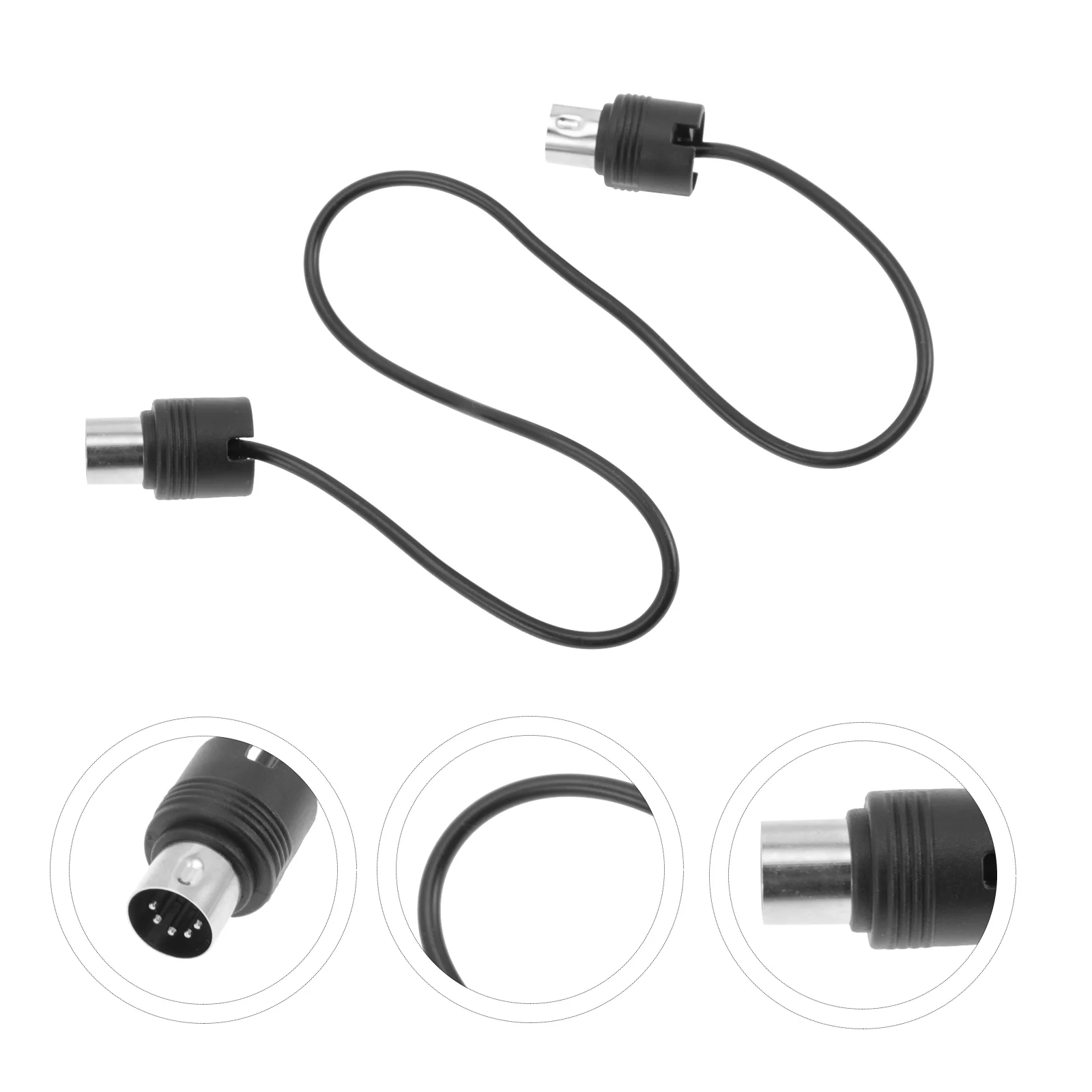 Sound Card Transmission Accessories Right Angle Extension Cord MIDI Instruments 5-pin Accessory Plastic Musical Line