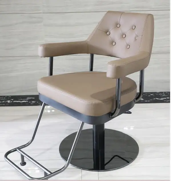 

High end simple barber shop chair hair salon special hairdressing shop chair hair cutting can be put down, raised and lowered