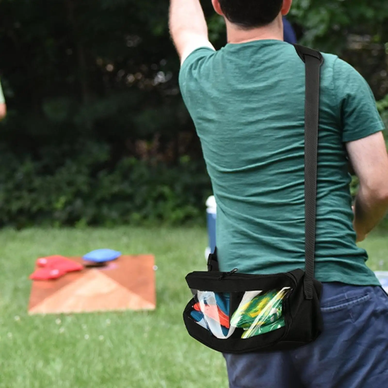 Cornhole Bag Carrying Bag for Tossing Outdoor Fun Corn Hole Bean Bags Holder Cornhole Bag Carrying Bag for Tossing Outdoor Fun Corn Hole Bean Bags Holder