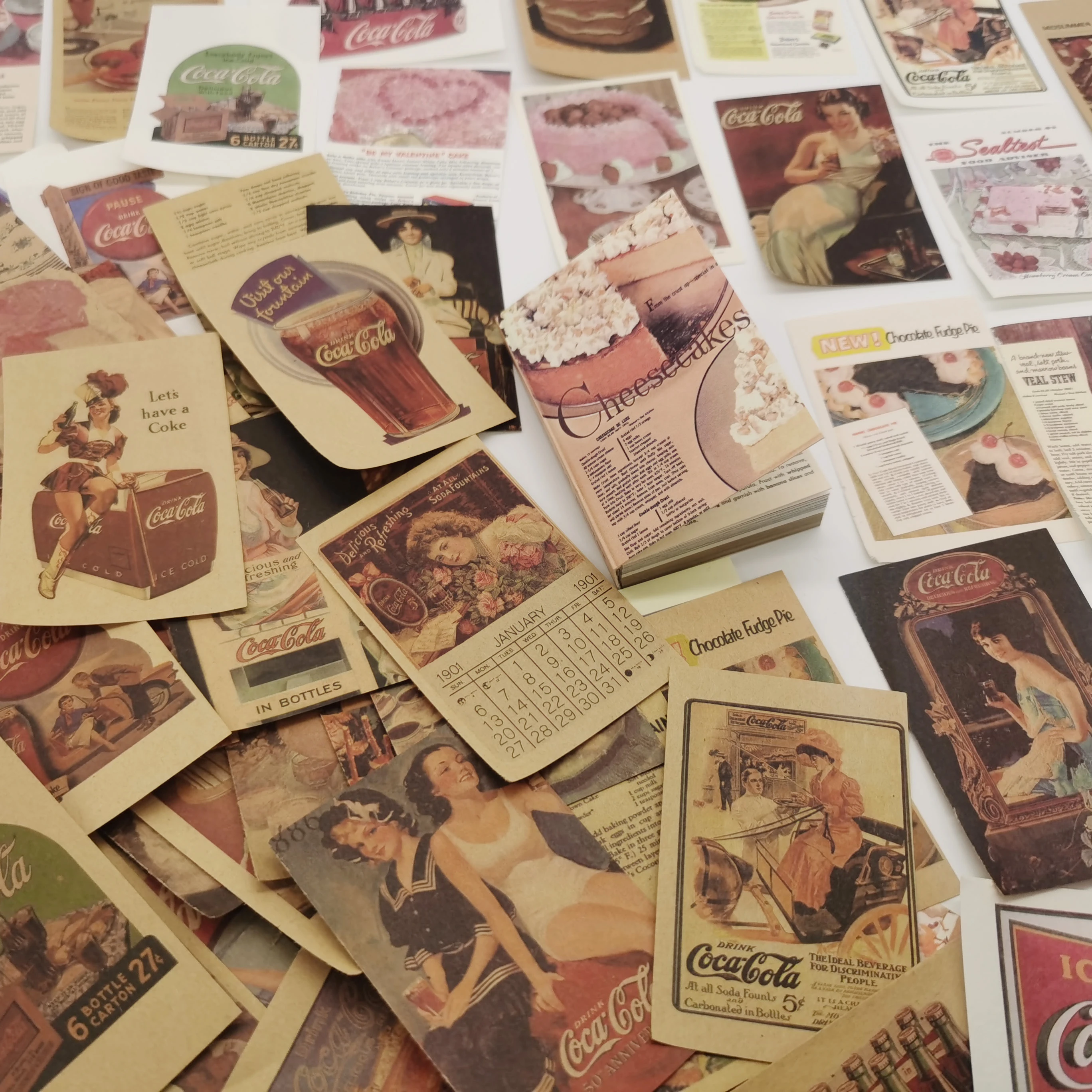 80pcs Vintage Aesthetic Book Ins Scrapbooking Material Paper Retro Labels Decorative Collage Diary Album Background Paper Aliexpress
