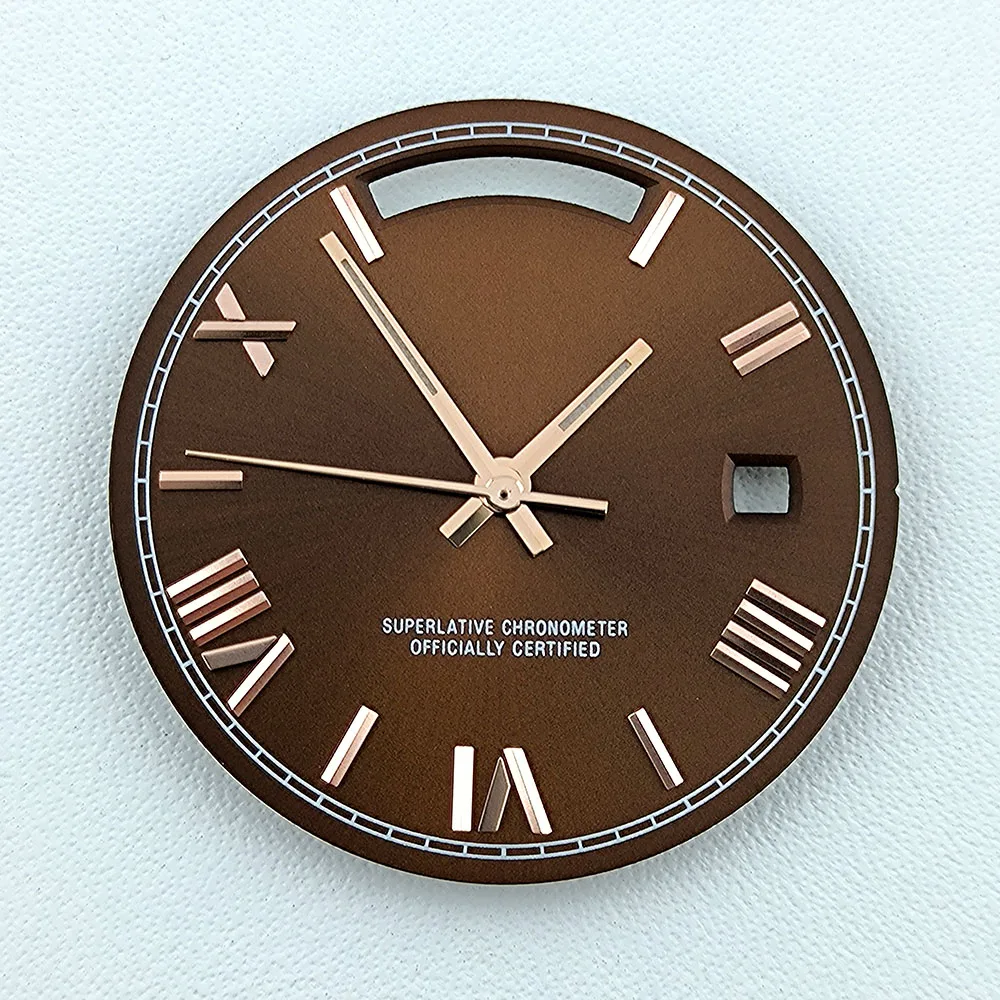Custom Green Luminous Watch Dial - 31mm Dial for Miyota Movements, Ideal for Watch Repair and Enhancement