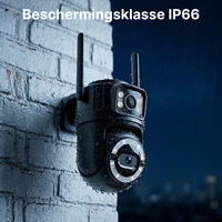 Caméra IP WIFI HD à double objectif 2,4 GHz/5 GHz, suivi automatique, surveillance de sécurité, vision nocturne intelligente, étanche, moniteur CCTV iCsee 5